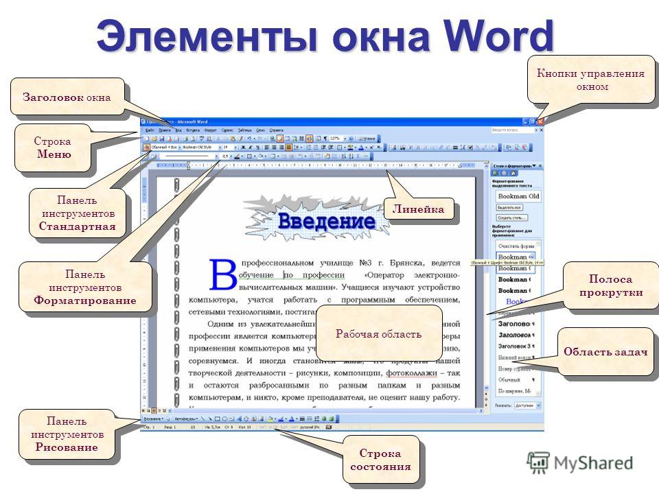 Создание изображений в векторном редакторе входящем в состав текстового редактора в word